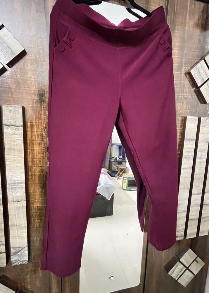 Burgundy Leggings
