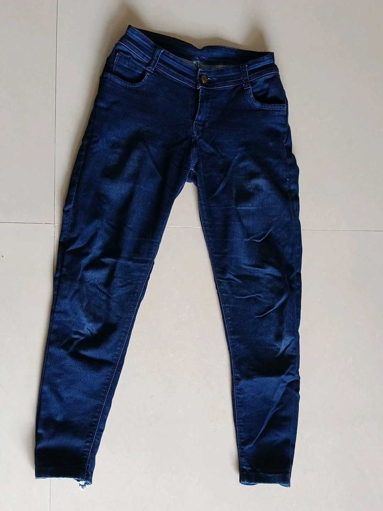 Dark Blue Denim Jeans