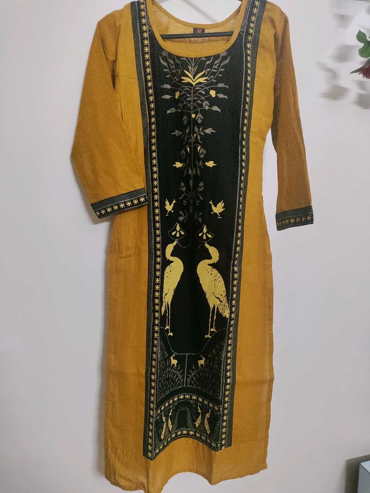 New Mustard Yellow Kurta