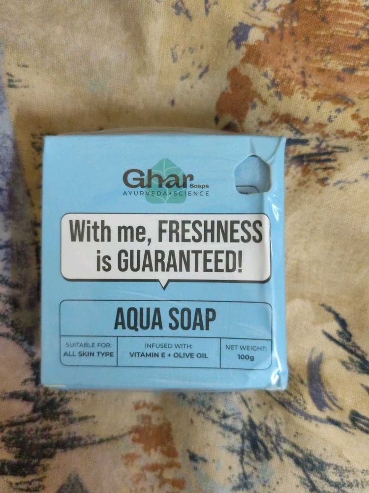 Ghar Aqua Soap - Freshness Guaranteed!