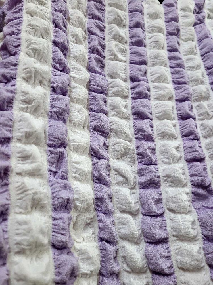 Lavender White Korean Style Top For Coffee Dates