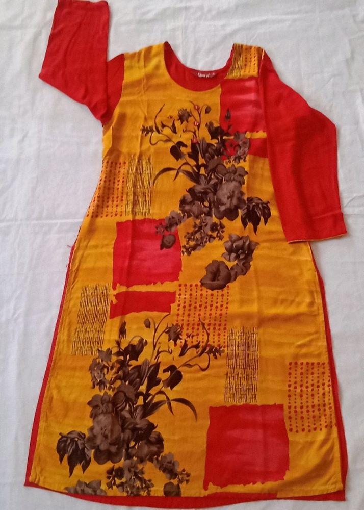 Hot Red Kurta Pakistani Pattern