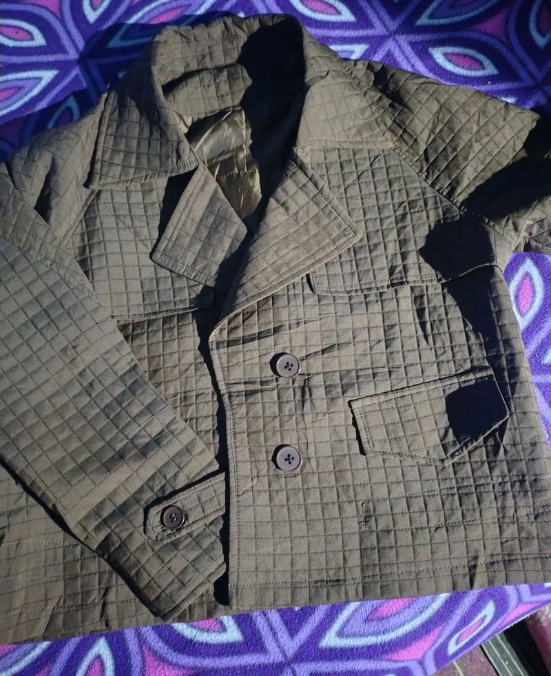 Olive Green Quilted Jacket