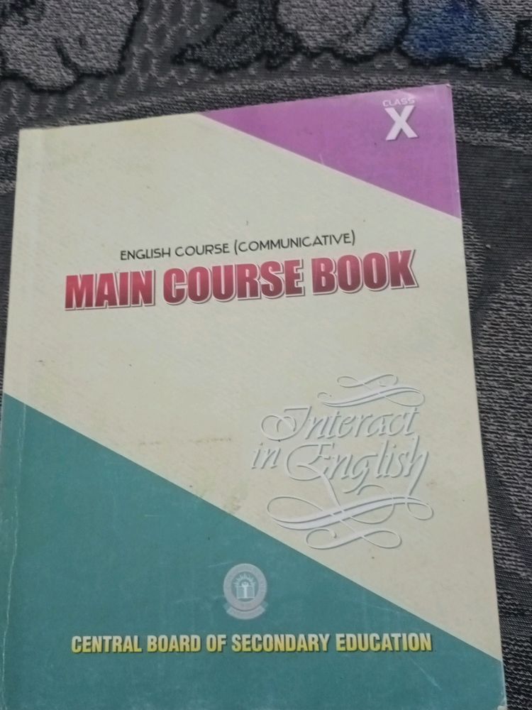 Class 10 English Course Communicative Main Course Book Cbse Important Boards