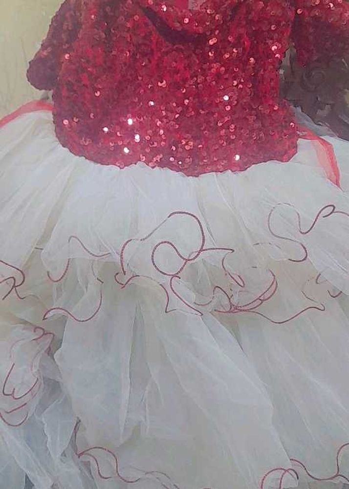 Red Sequin Party Dress