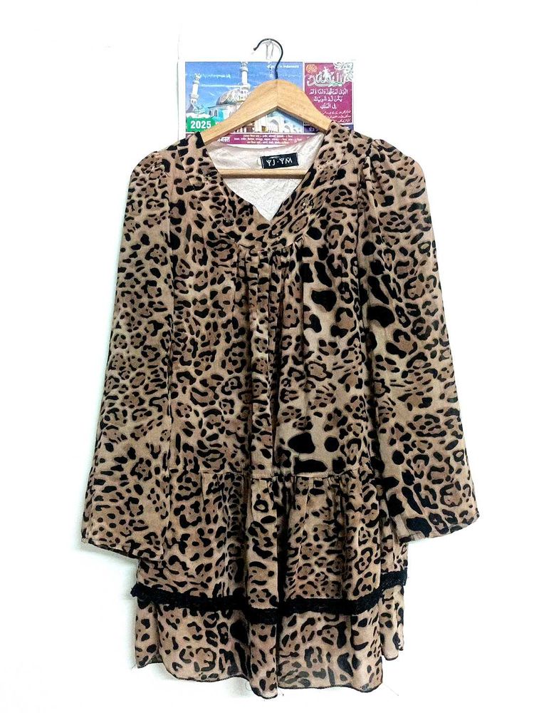Leopard Print Mini Dress