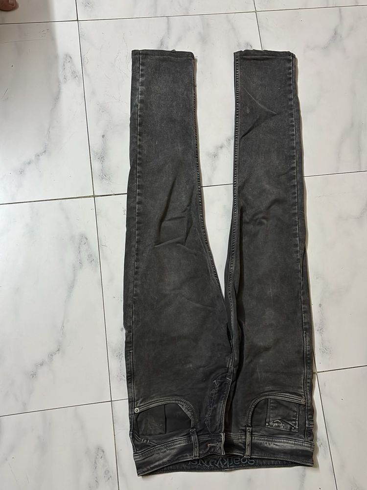 Stylish Grey Denim Jeans