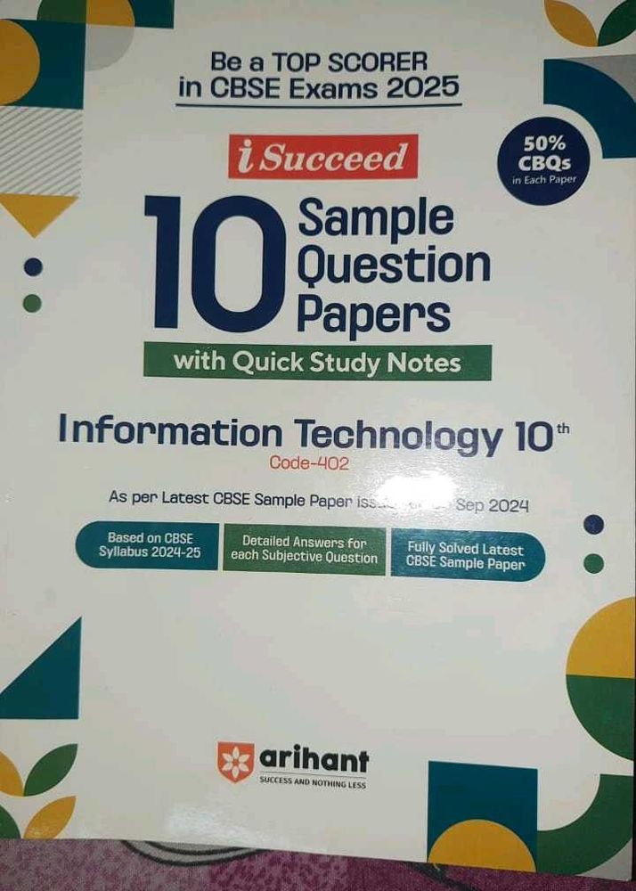 Information Technology Arihant SP Class 10th