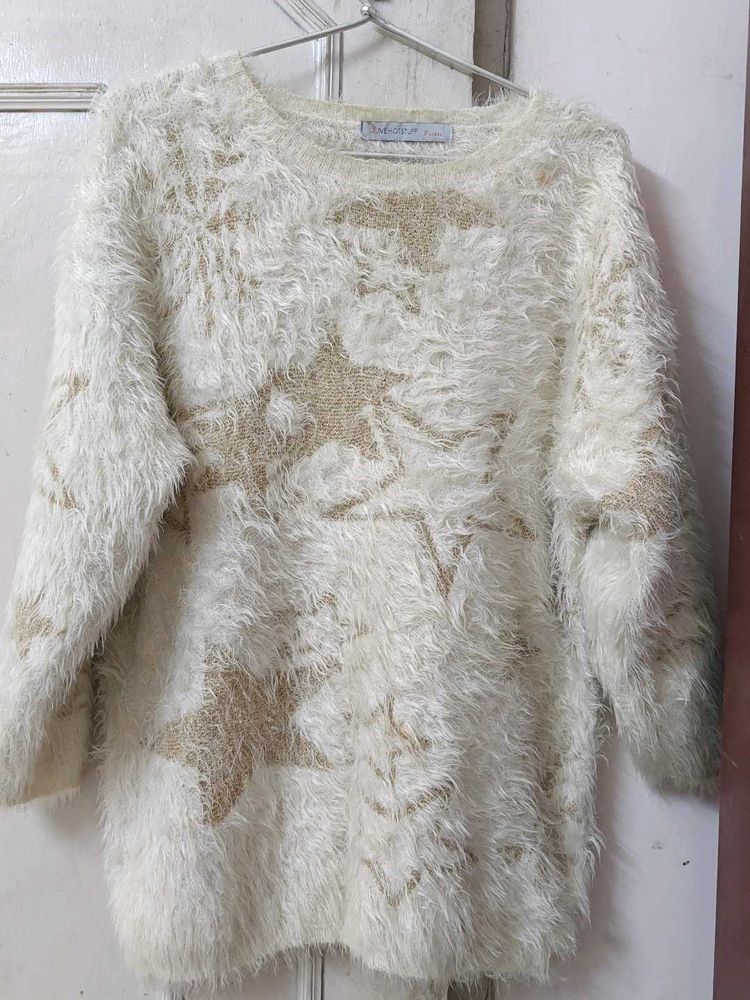 Fluffy Star Heavy Winter Sweater