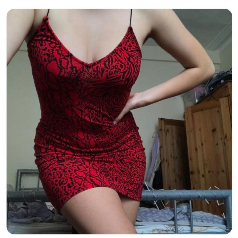 Red Classy H And M Dress New