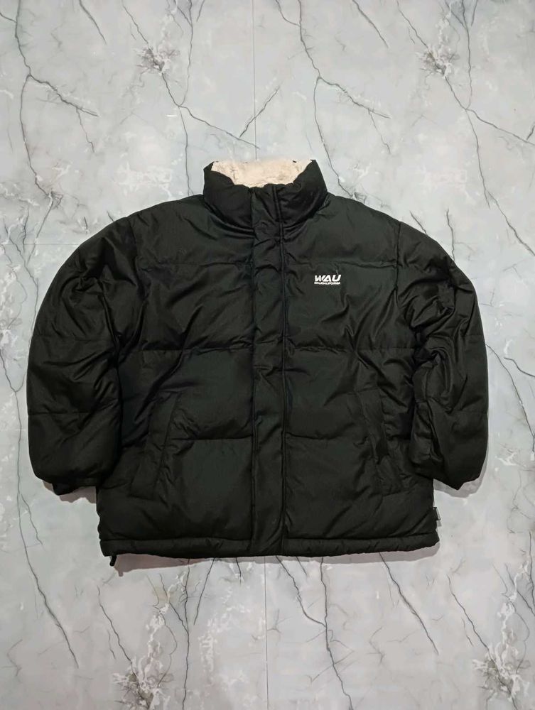 WAU double sided Black-white Puffer Jacket💎