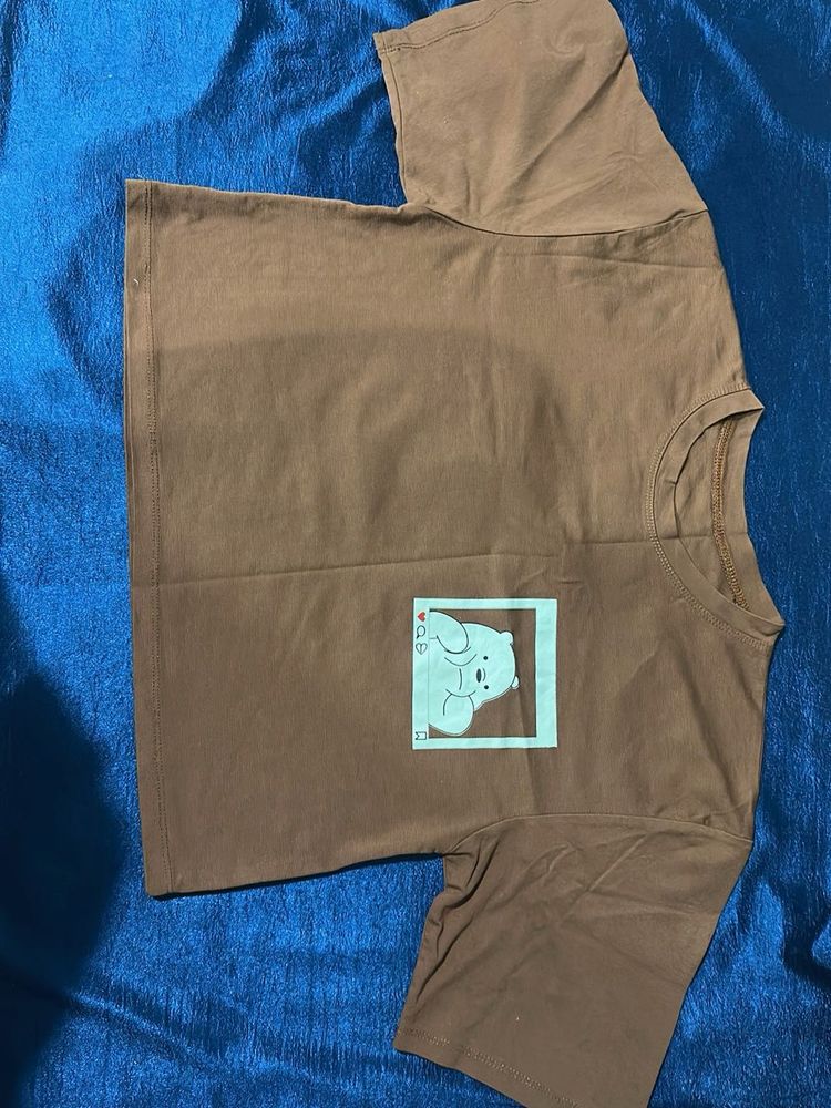 Cute Brown Bear Graphic Tee