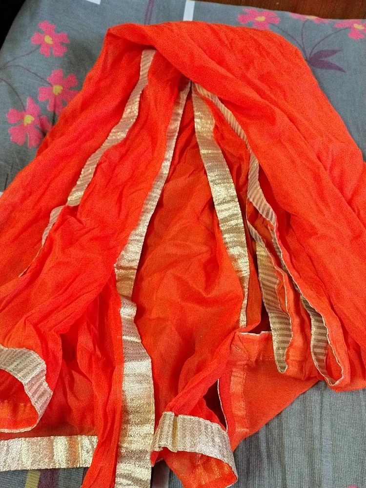 Beautiful Orange Colour Dupatta