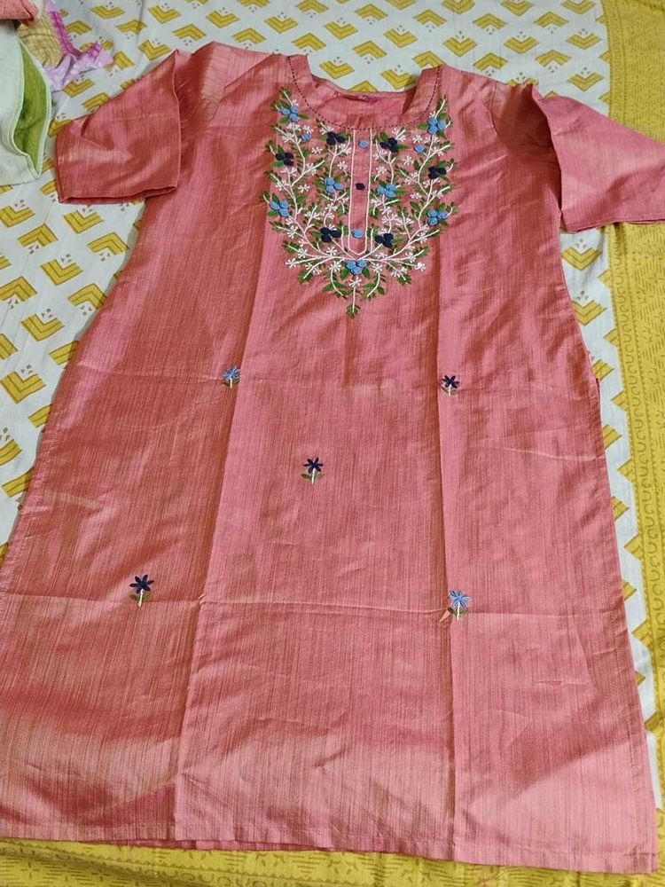 Elegant Embroidered Kurta