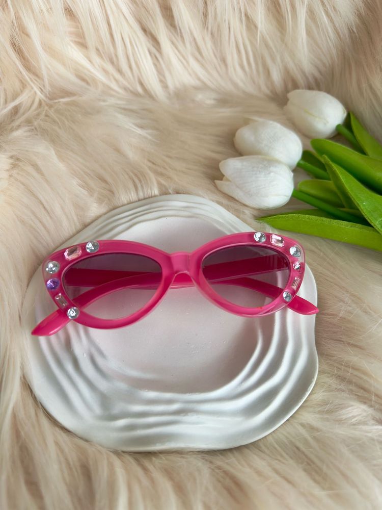 Pink Jeweled Sunglasses for Kids