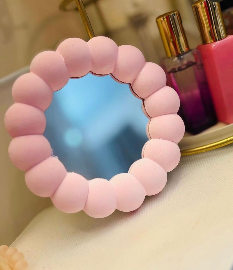 Pink Bubble Mirror