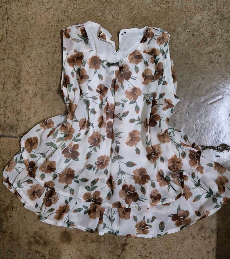 Floral Ruffle Top