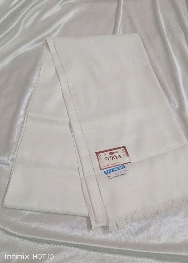 New Winter Shawl | Full White
