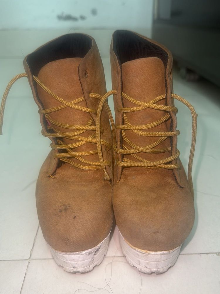 Brown 3 Inch Heel Boots