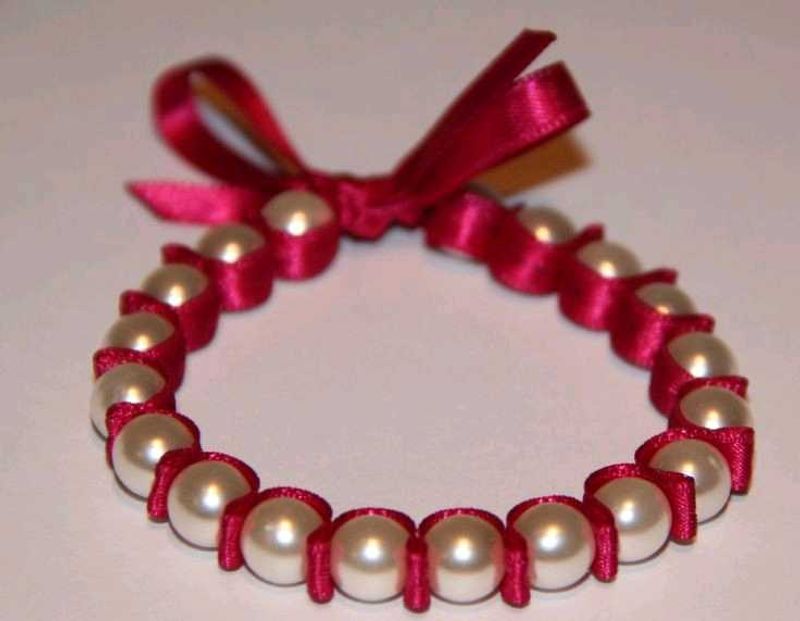 Pearl 🦪 &amp; Ribbon 🎀 Bracelet 😍