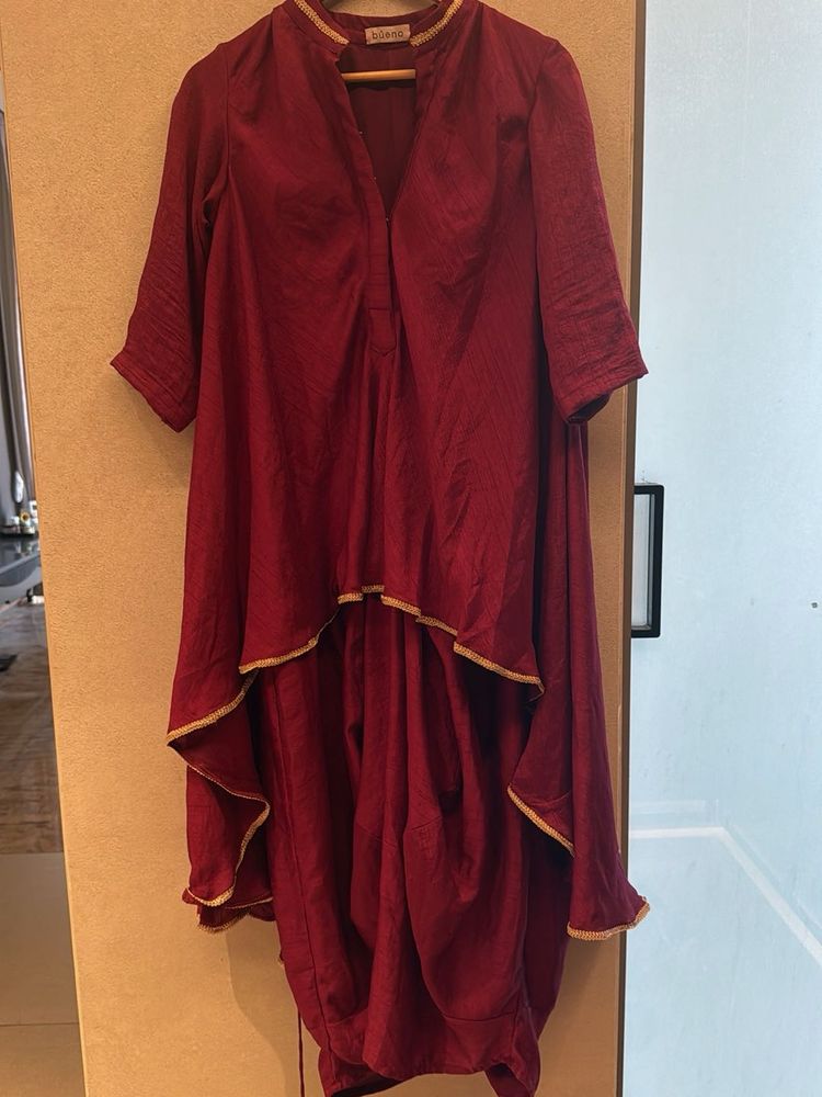 Maroon Ethnic Kurta