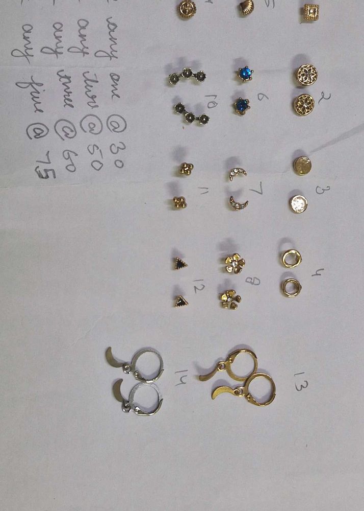 Assorted stud Earrings
