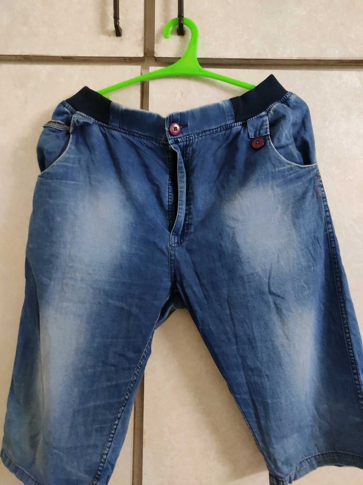 Blue Denim Shorts
