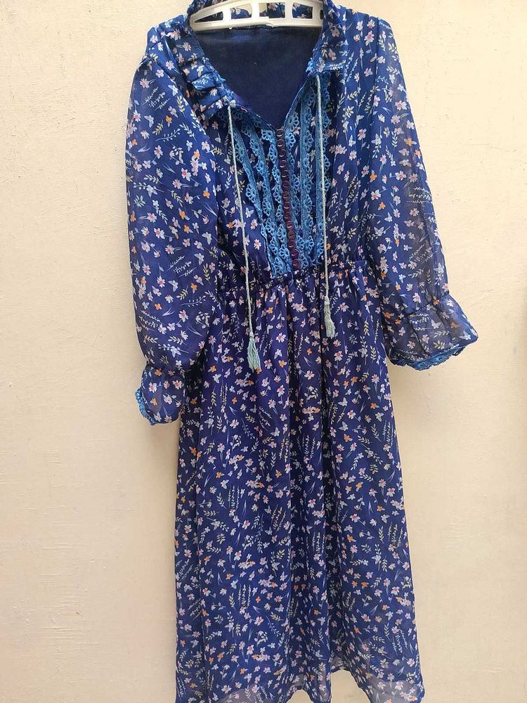 Blue Floral Dress