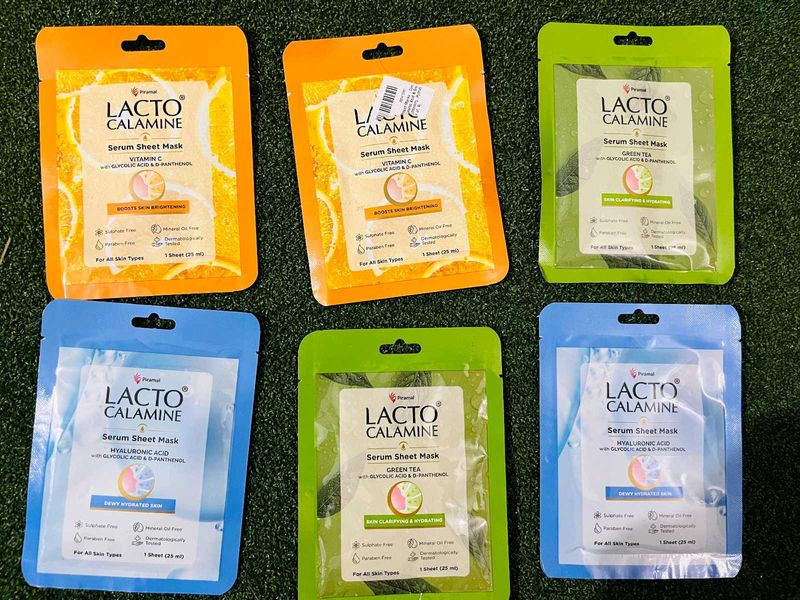 Lacto Calamine Sheet Masks – Pack of 6”