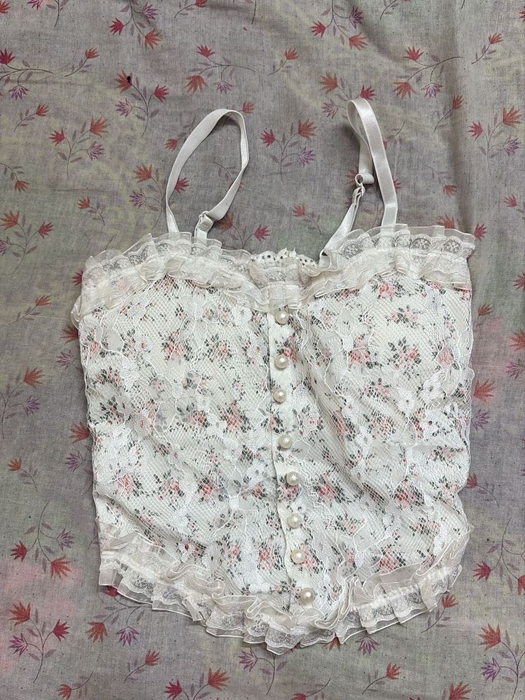 Floral Lace Cami Top