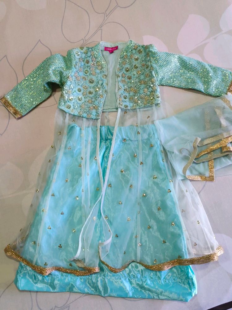 Biba 2 To 3 Year Baby Dress With Chuni