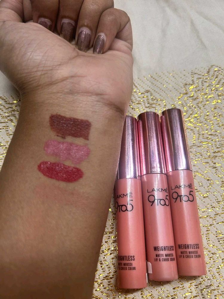 lakme 9to5 liquid lipsticks