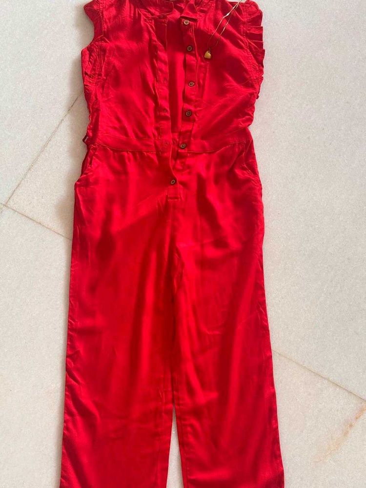 🍒CherryJumpSuit With Belt