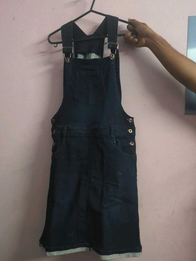 Denim Short Jump Suit