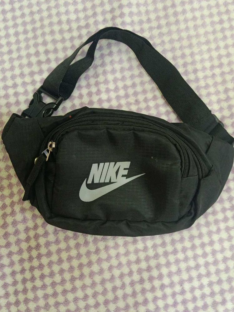 Waist Bag with 3 Pouch- Fanny Pack Black