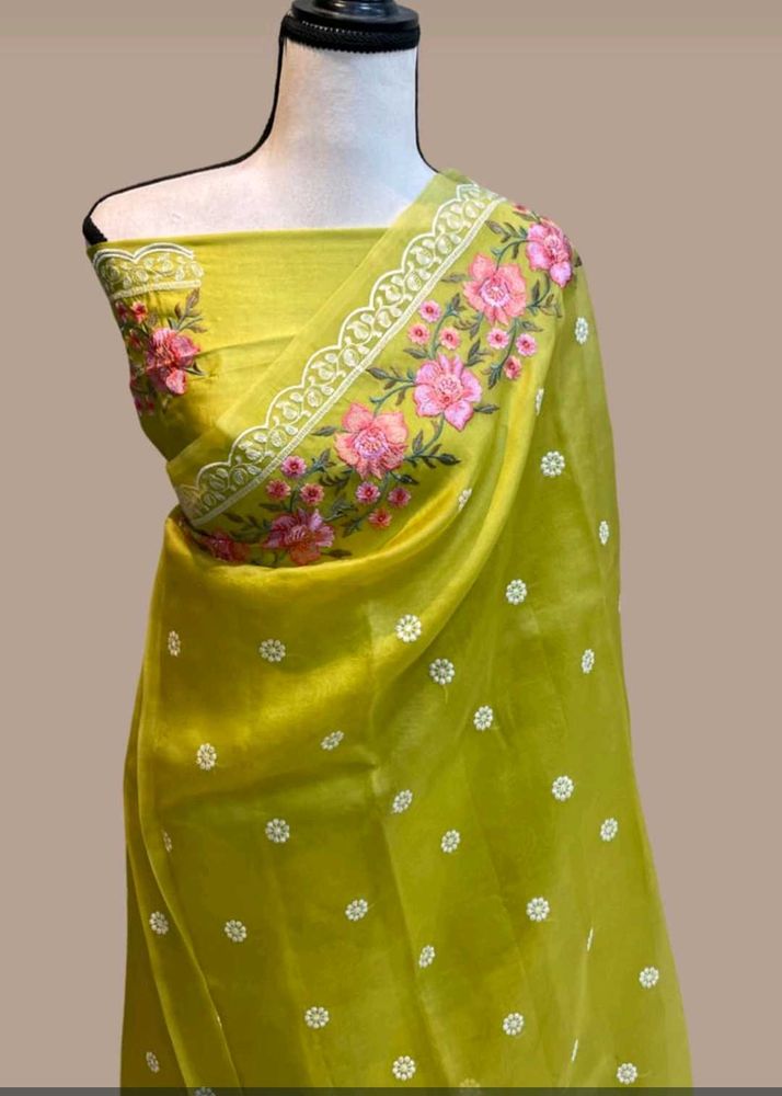 Elegant Embroidered Saree