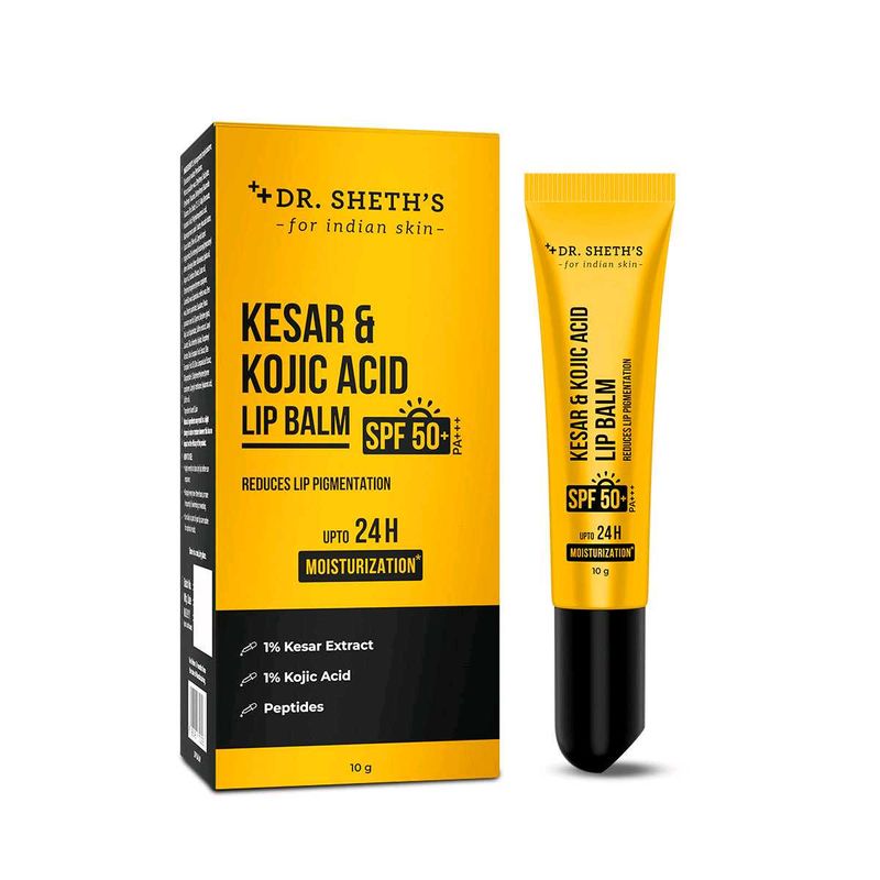 Dr.sheths kesar and kojic acid lip balm