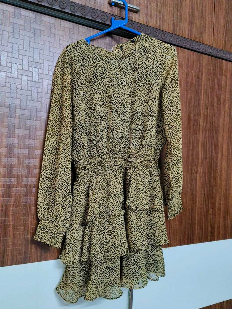 Leopard Print Mini Dress