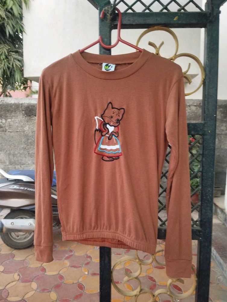 Jenifer Style Brown Color T-shirt