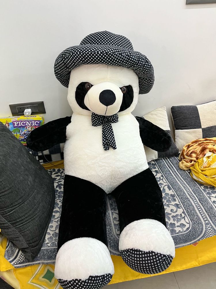 Stylish Panda Plush with Hat
