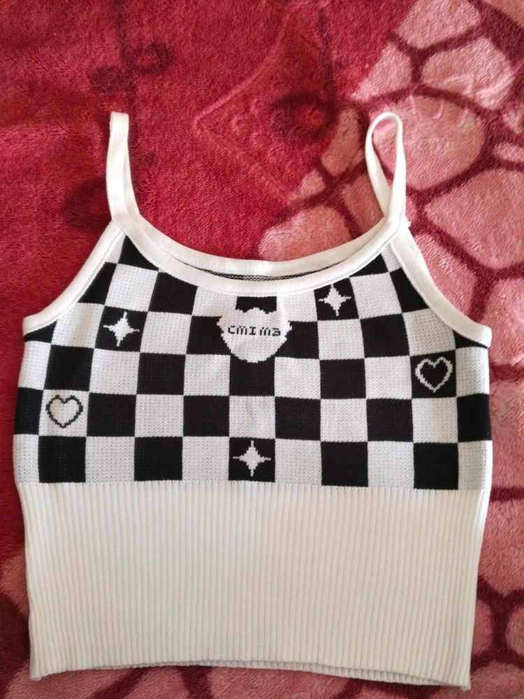 Korean Crop Nd Tank Top