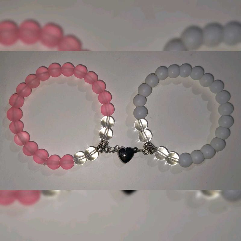 FREE SHIPPING...Magnetic Heart Couple Bracelets