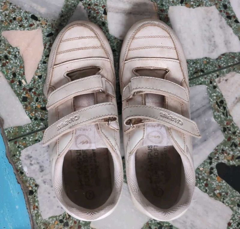 Campus White Sneakers - Size [Insert Siz