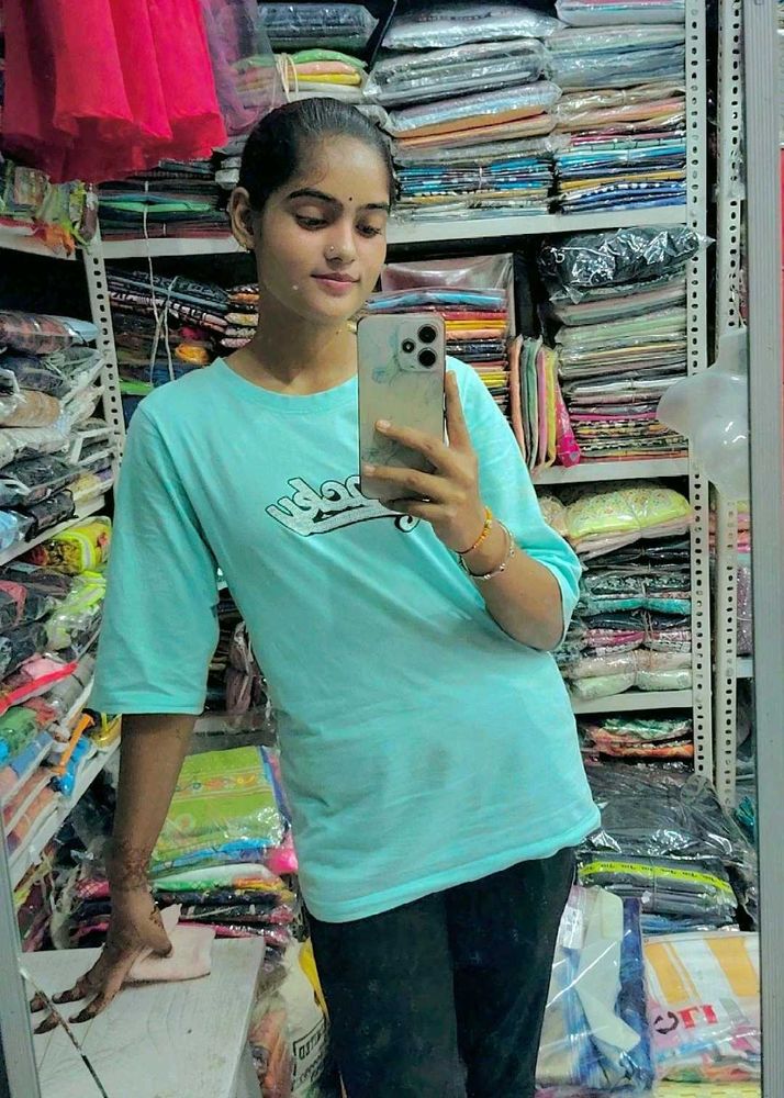 Turquoise Graphic Tee