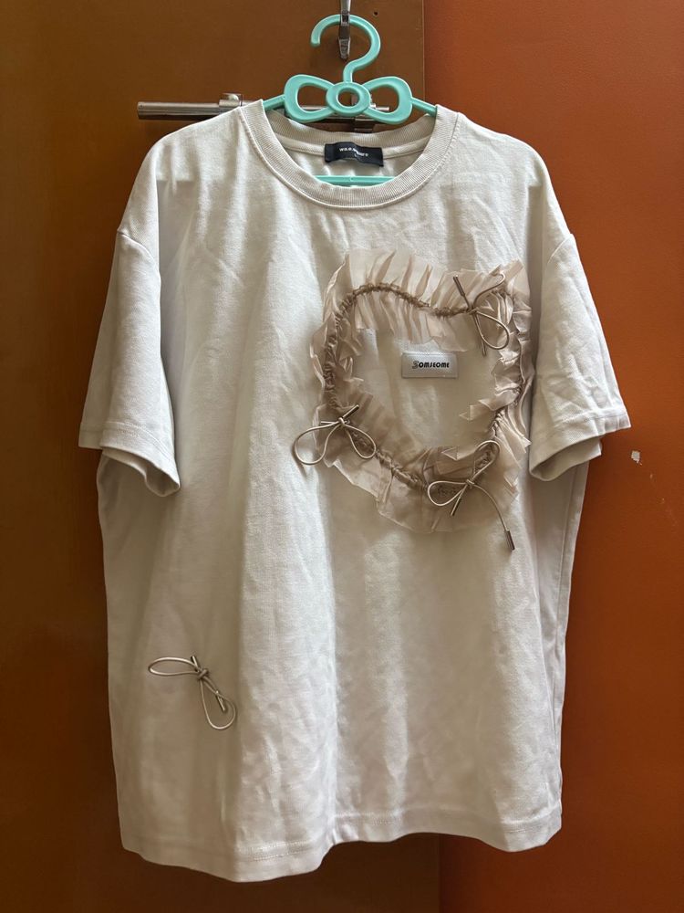 White Oversize Love T Shirt