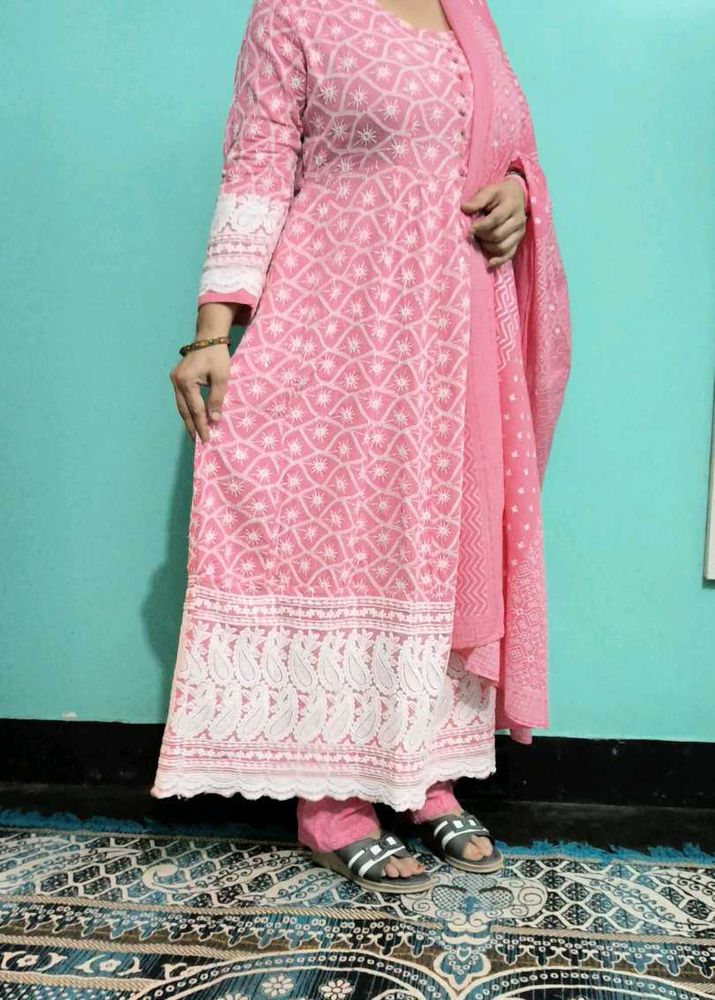 Pink Embroidered Salwar Kameez