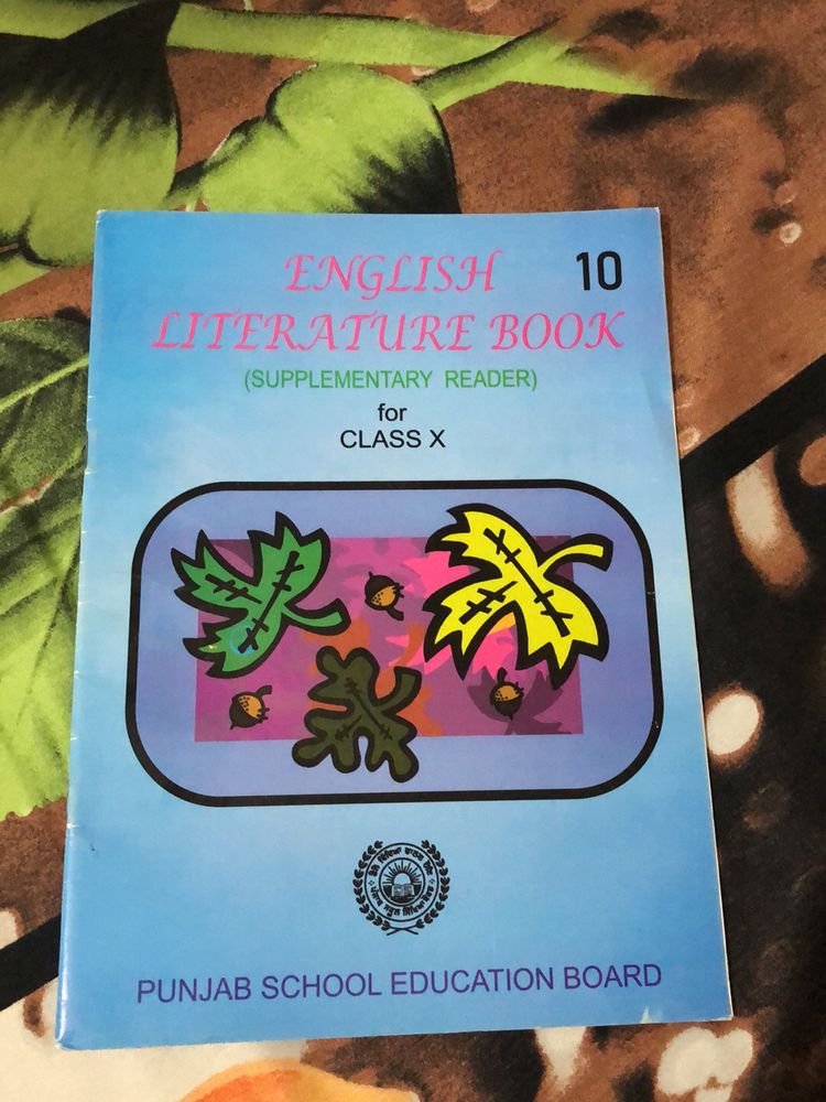 Class 10th Pseb English Literature Book