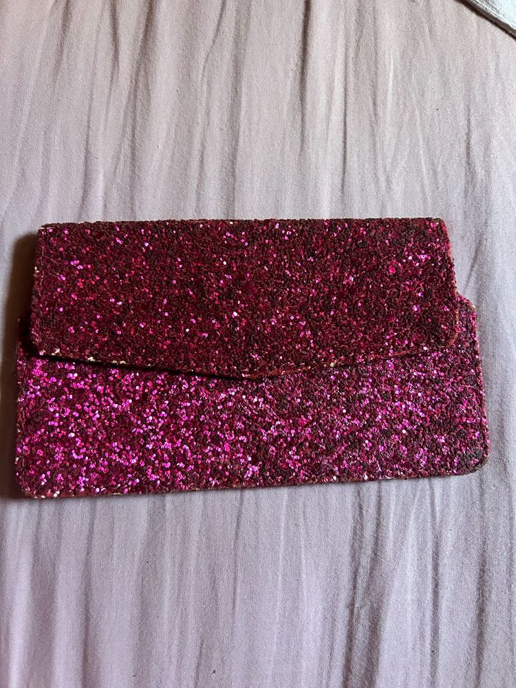 Sparkly Pink flap  phone case