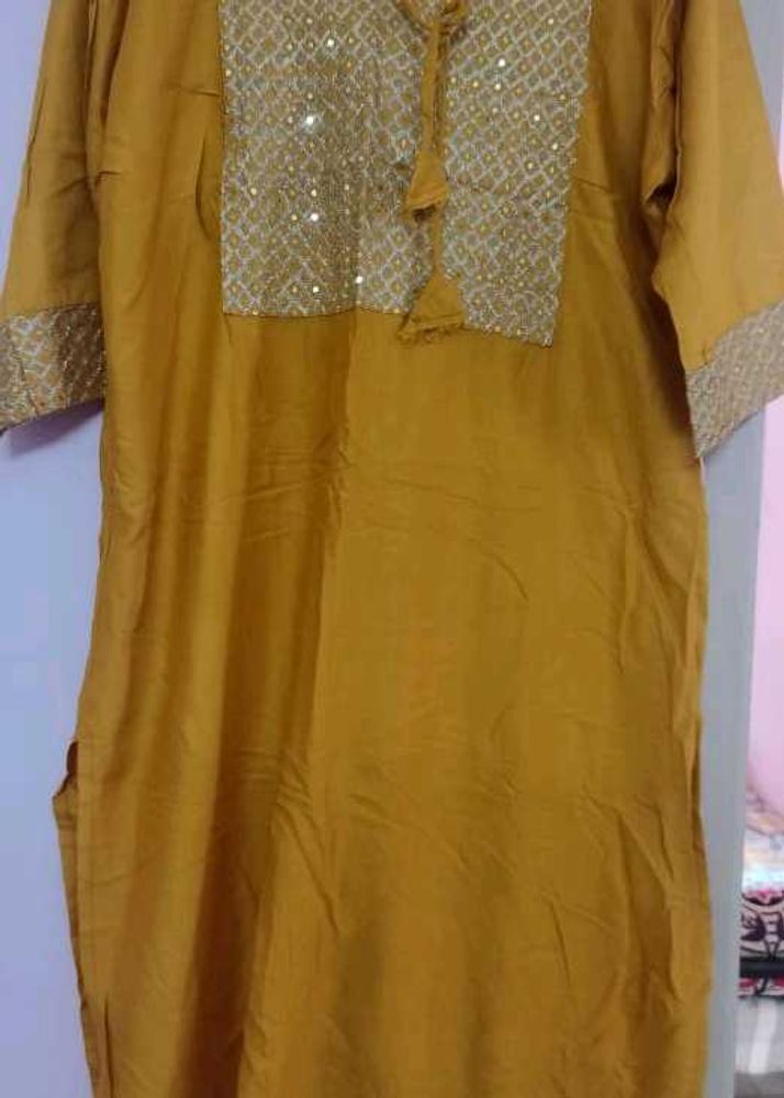 Elegant Mustard Kurta