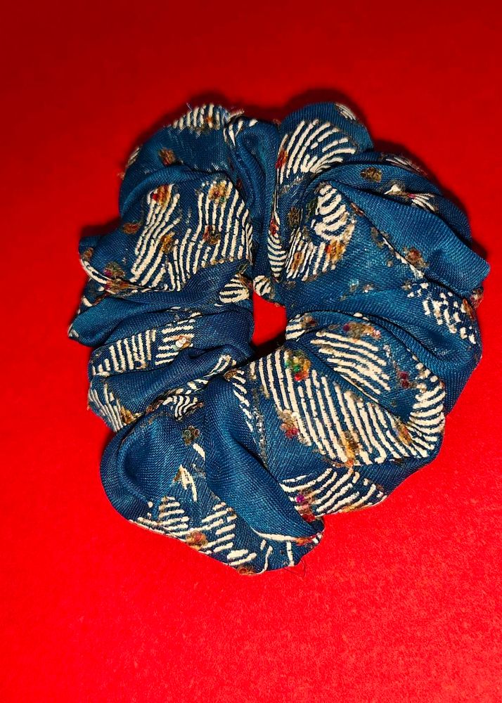 Beautiful  Purple, Blue , And Grey Scrunchies